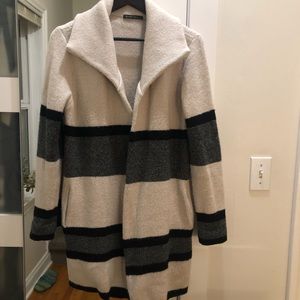 Thick Knit Cream Coatigan